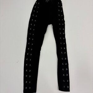 Romeo + Juliet Couture Black Lace up leggings
